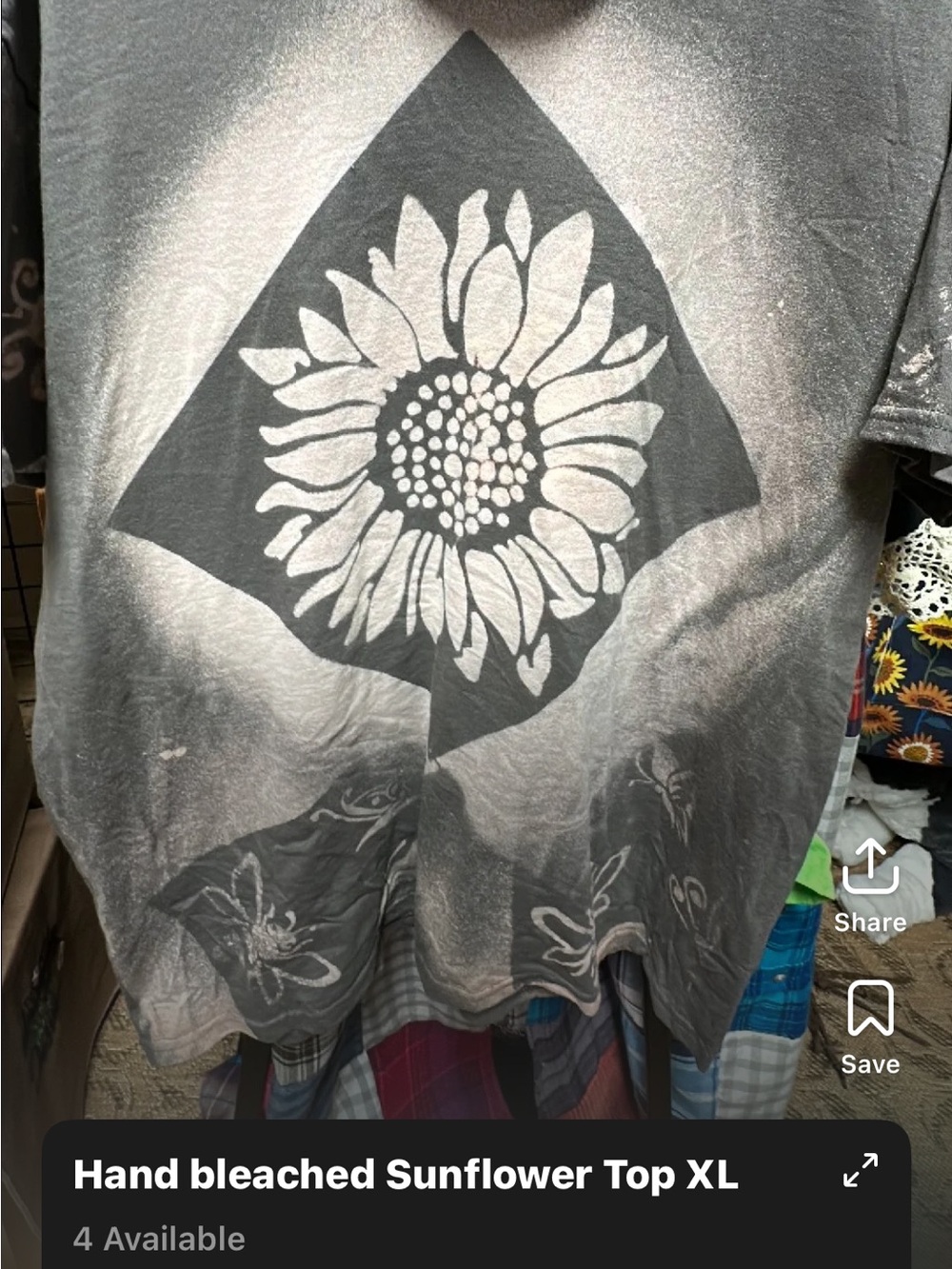 Hand Bleach Dyed Gildan Tee
